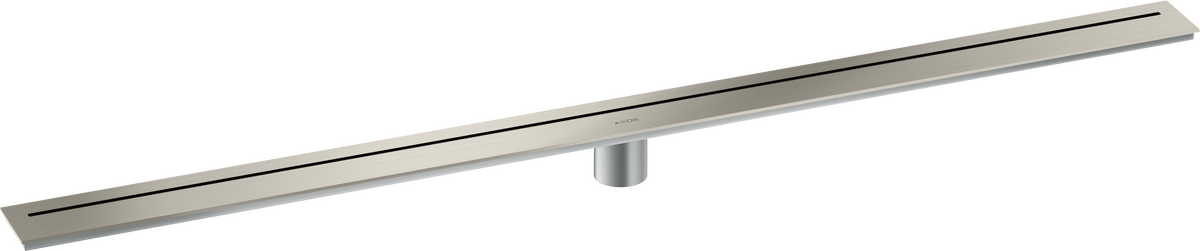 Axor 47" Stainless Steel Floor Installation Brushed Stainless Steel Drain