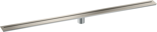 Axor 47" Stainless Steel Floor Installation Brushed Stainless Steel Drain
