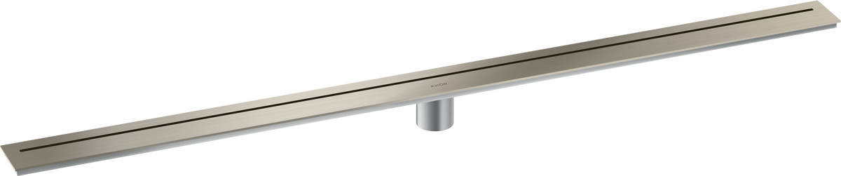 Axor 47" Stainless Steel Floor Installation Brushed Nickel Drain