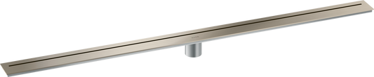 Axor 47" Stainless Steel Floor Installation Brushed Nickel Drain