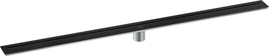 Axor 47" Stainless Steel Floor Installation Matte Black Drain