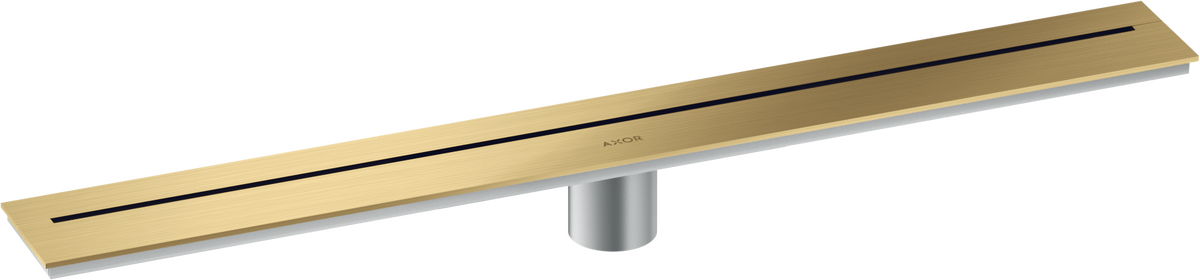 Axor 27" Stainless Steel Wall Installation Brushed Gold Optic Drain