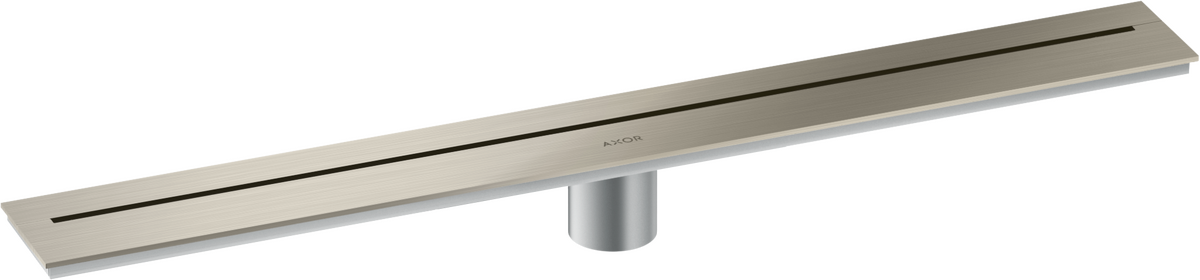 Axor 27" Stainless Steel Wall Installation Brushed Nickel Drain