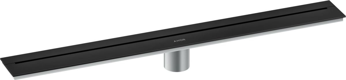 Axor 27" Stainless Steel Wall Installation Matte Black Drain