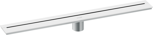 Axor 27" Stainless Steel Wall Installation Matte White Drain
