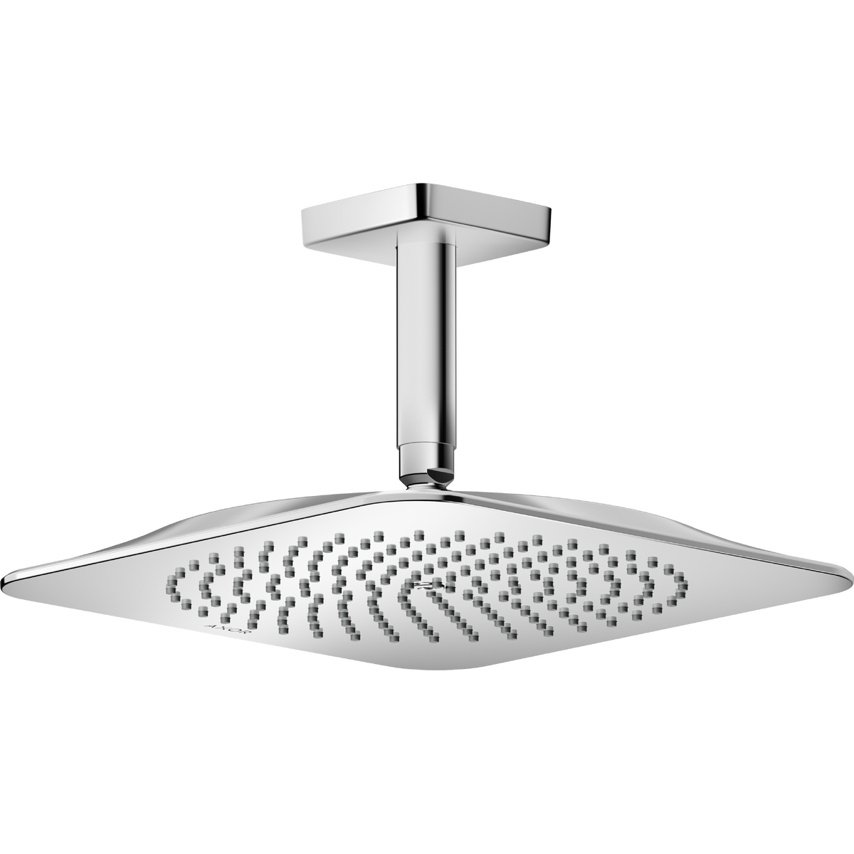 Axor Citterio C 1.75 GPM 1-Jet 270 Square Chrome Showerhead With Ceiling Connection