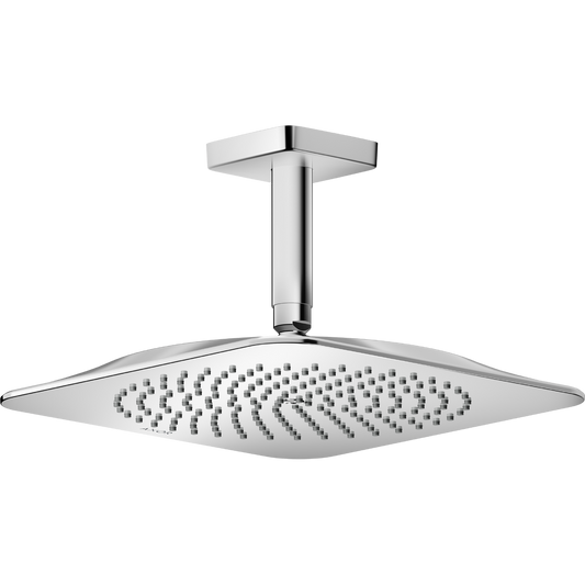 Axor Citterio C 1.75 GPM 1-Jet 270 Square Chrome Showerhead With Ceiling Connection