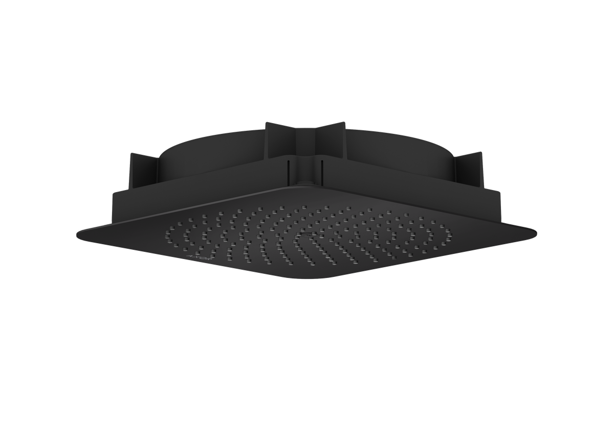 Axor Citterio C 1.75 GPM 270 Square 1-Jet Flush Ceiling Matte Black Showerhead