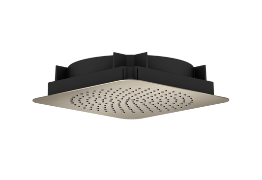 Axor Citterio C 1.75 GPM 270 Square 1-Jet Flush Ceiling Brushed Nickel Showerhead
