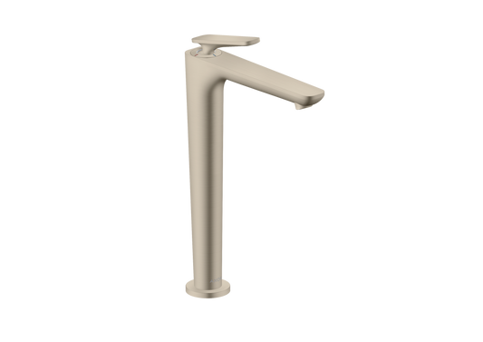 Axor Citterio C 1.2 GPM Single Hole Lever Handle Brushed Nickel Faucet Without CoolStart and Pop-Up Drain