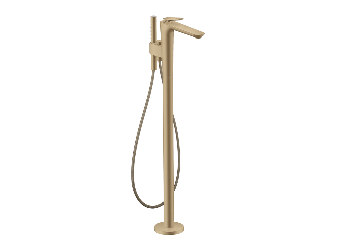 Axor Citterio C 1.75 GPM Brushed Bronze Freestanding Tub Filler Trim With Handshower