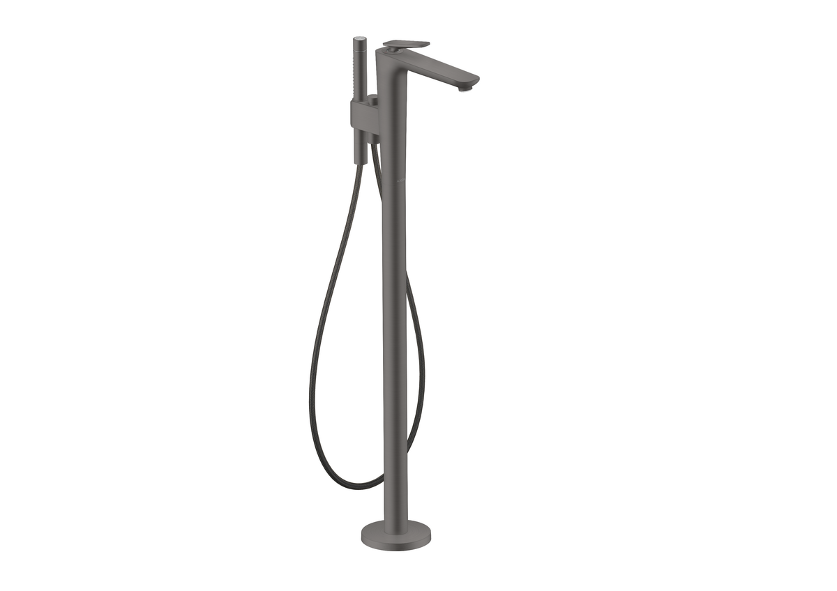 Axor Citterio C 1.75 GPM Brushed Black Chrome Freestanding Tub Filler Trim With Handshower