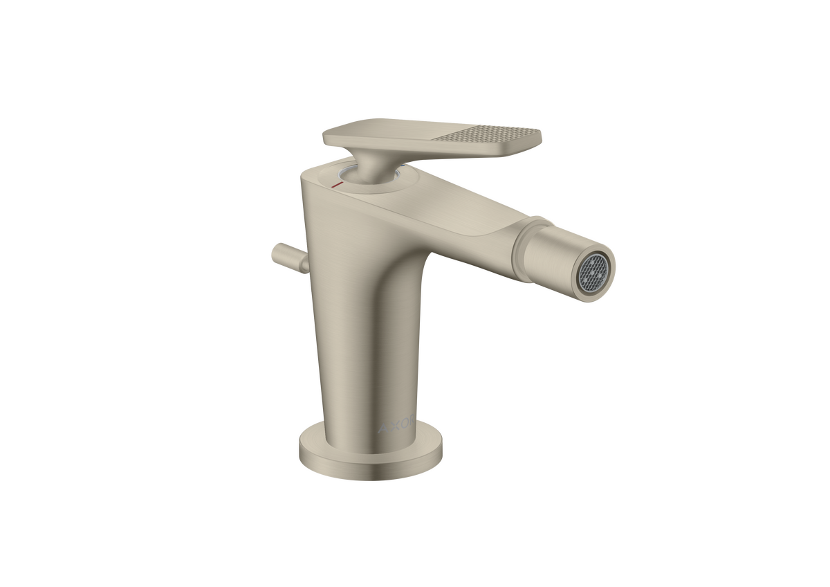 Axor Citterio C 1.5 GPM Single Handle Cubic Cut Brushed Nickel Bidet Faucet