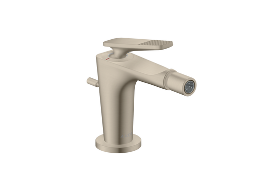 Axor Citterio C 1.5 GPM Single Handle Cubic Cut Brushed Nickel Bidet Faucet
