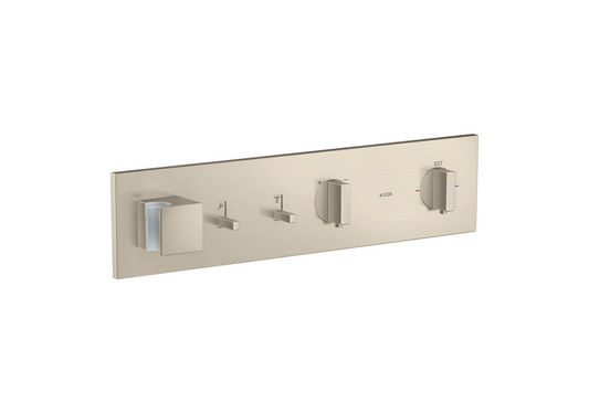 Axor ShowerComposition 2 Functions Brushed Nickel Thermostatic Module Trim