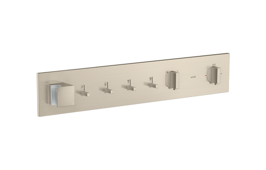 Axor ShowerComposition 4 Functions Brushed Nickel Thermostatic Module Trim