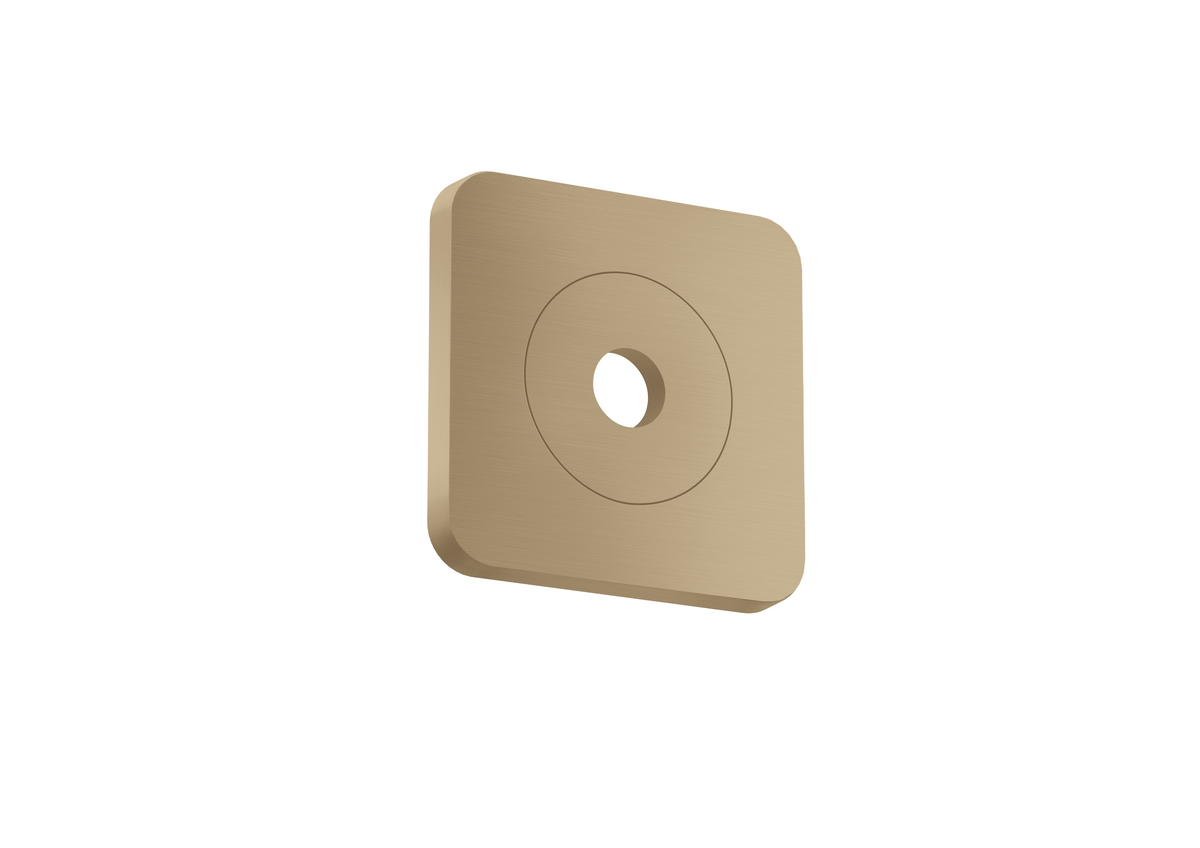 Axor Citterio C 5" x 5" SoftSquare Brushed Bronze Wall Plate