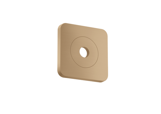 Axor Citterio C 5" x 5" SoftSquare Brushed Bronze Wall Plate