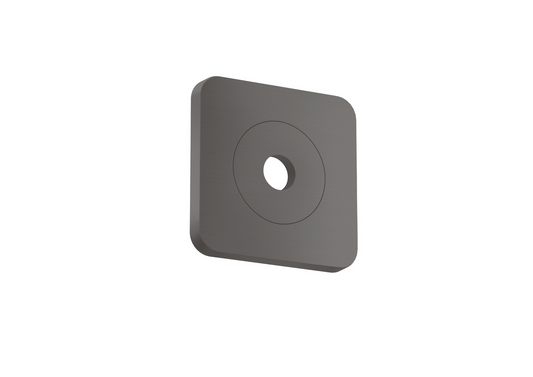 Axor Citterio C 5" x 5" SoftSquare Brushed Black Chrome Wall Plate