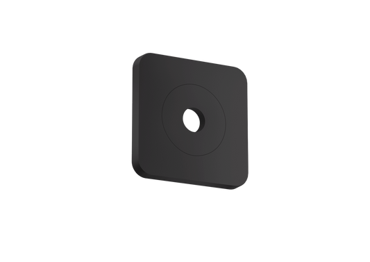 Axor Citterio C 5" x 5" SoftSquare Matte Black Wall Plate