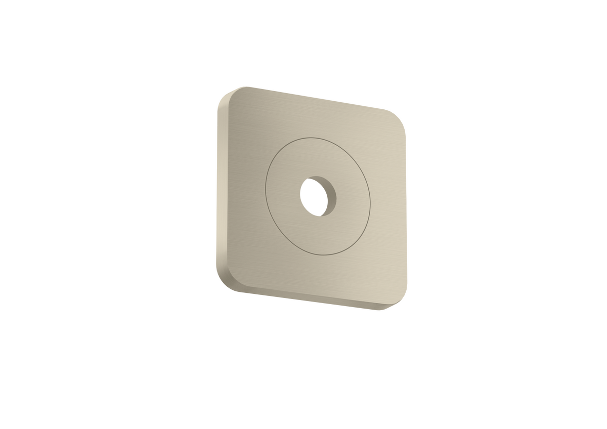 Axor Citterio C 5" x 5" SoftSquare Brushed Nickel Wall Plate