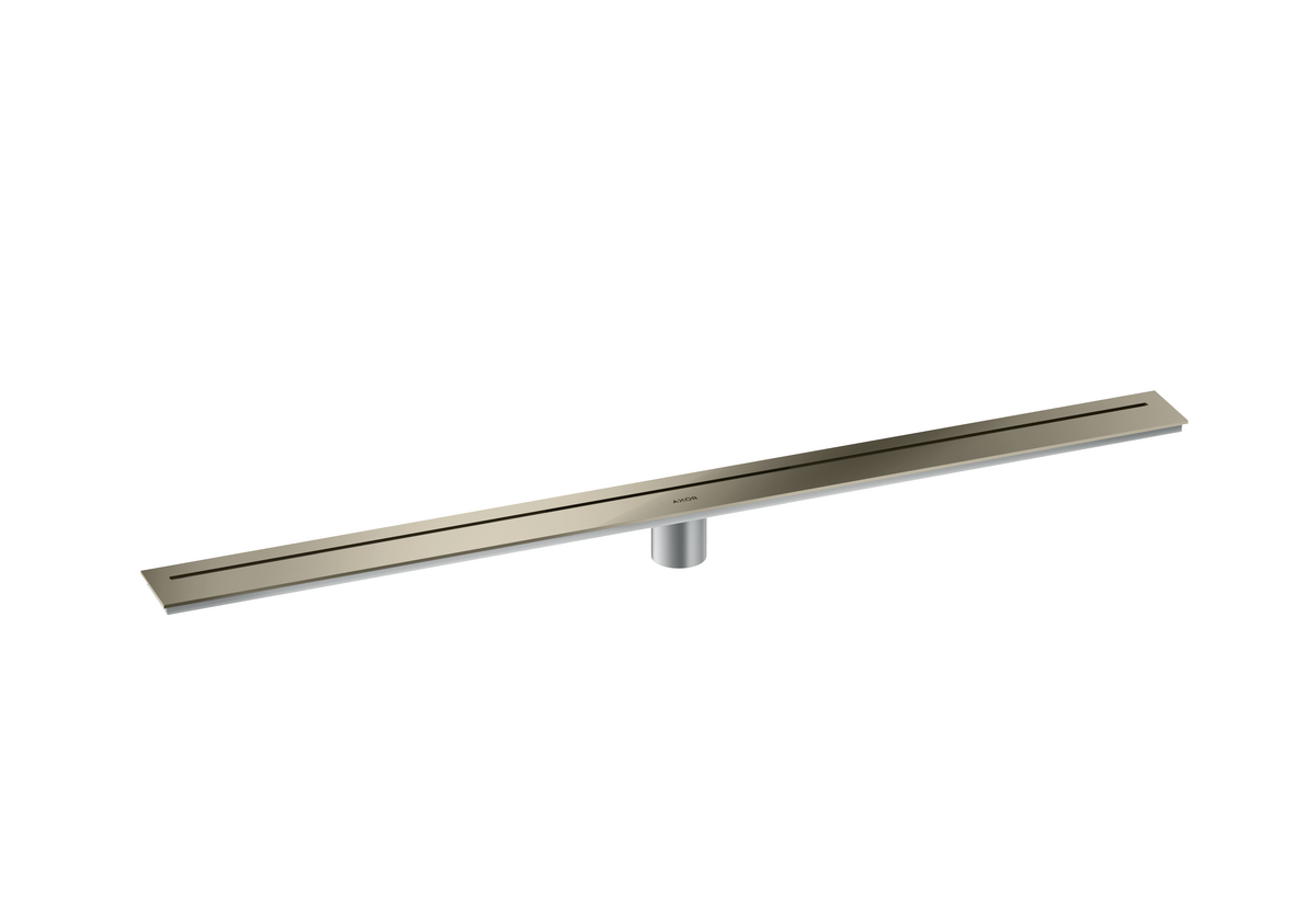 Axor 39" Stainless Steel Floor Installation Polished Nickel Drain