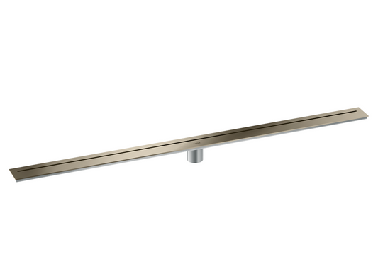 Axor 47" Stainless Steel Floor Installation Polished Nickel Drain