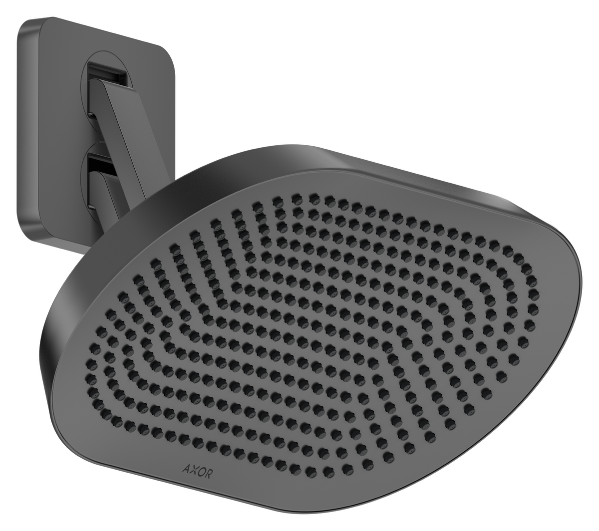 Axor ShowerSphere 1.75 GPM 370 2-Jet Polished Black Chrome Showerhead With Adjustable Showerarm