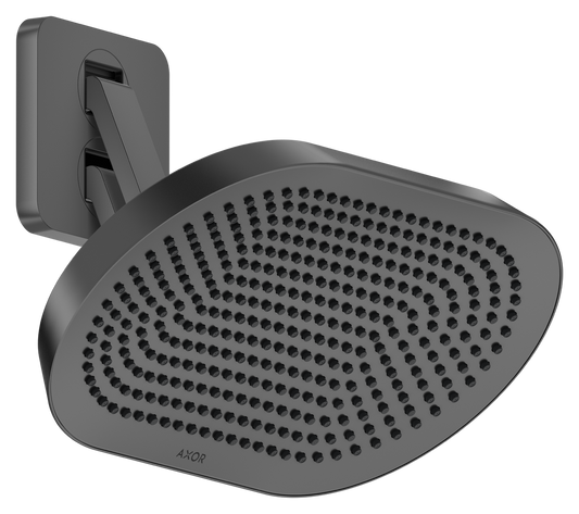Axor ShowerSphere 1.75 GPM 370 2-Jet Polished Black Chrome Showerhead With Adjustable Showerarm