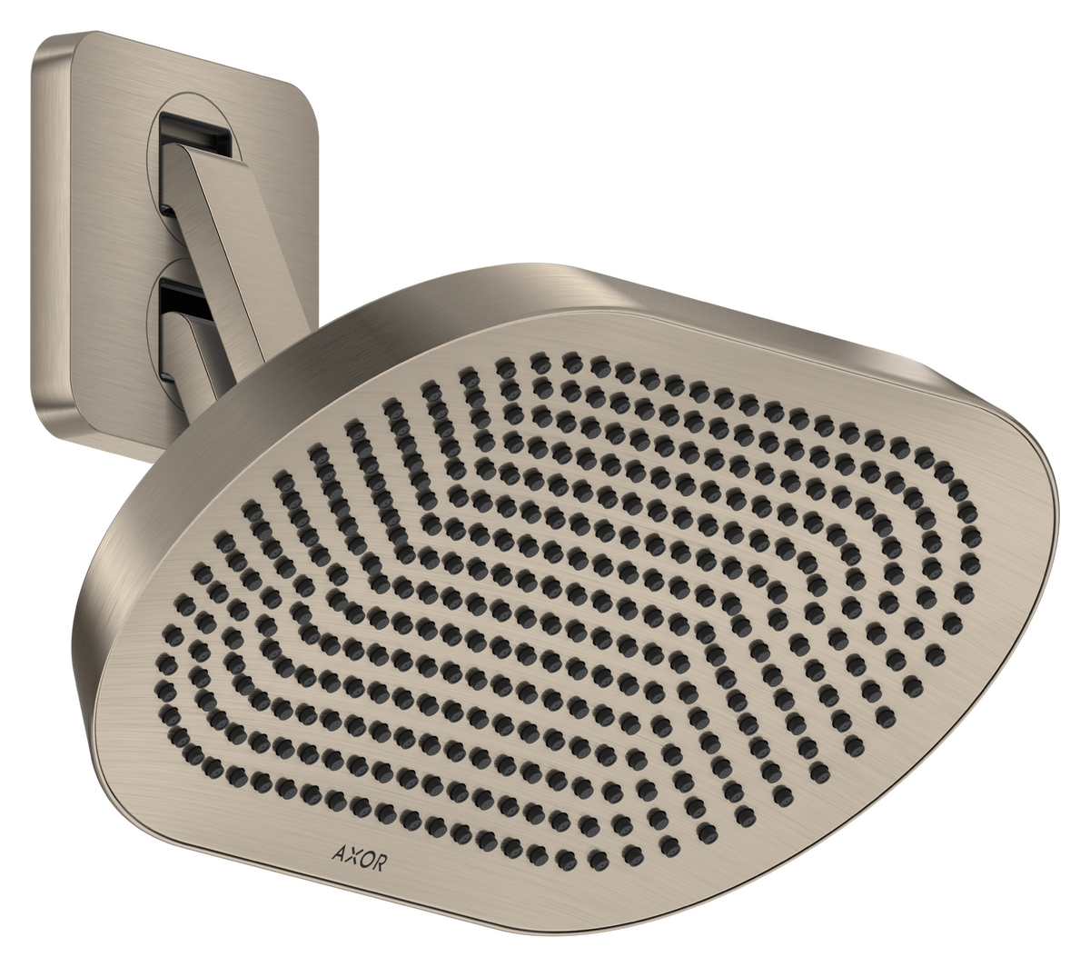 Axor ShowerSphere 1.75 GPM 370 2-Jet Brushed Nickel Showerhead With Adjustable Showerarm