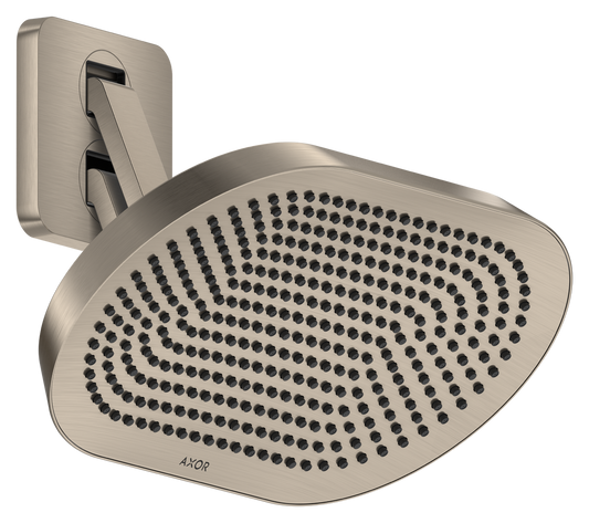 Axor ShowerSphere 1.75 GPM 370 2-Jet Brushed Nickel Showerhead With Adjustable Showerarm
