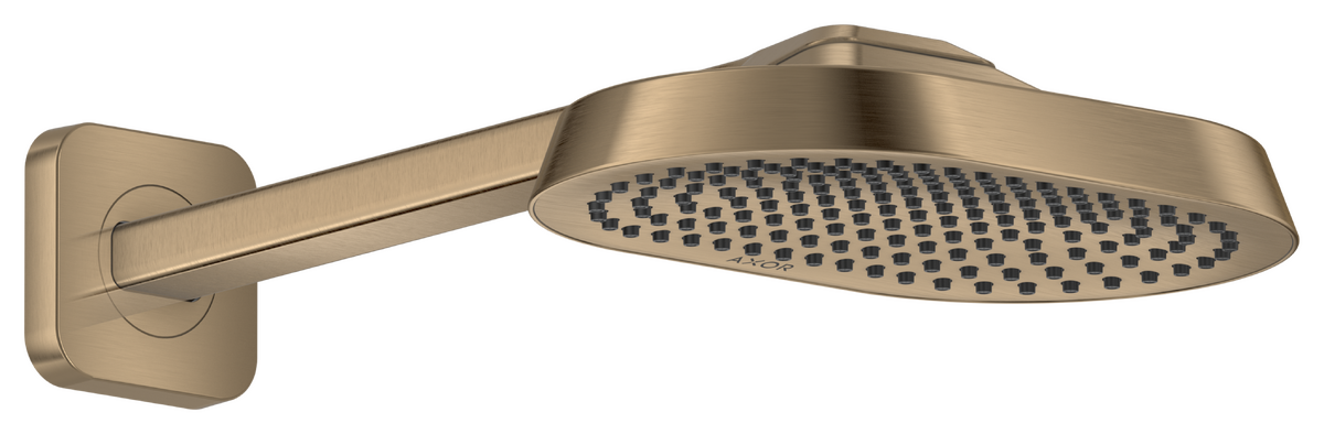 Axor ShowerSphere 1.5 GPM 250 1-Jet Brushed Bronze Showerhead With Shower Arm