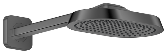 Axor ShowerSphere 1.5 GPM 250 1-Jet Polished Black Chrome Showerhead With Shower Arm