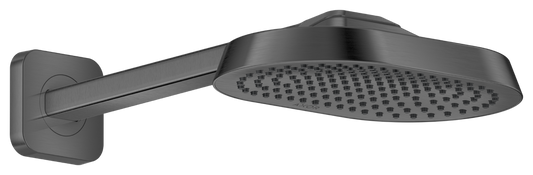 Axor ShowerSphere 1.5 GPM 250 1-Jet Brushed Black Chrome Showerhead With Shower Arm