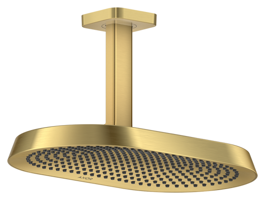 Axor ShowerSphere 2.5 GPM 370 2-Jet Ceiling Connection Brushed Gold Optic Showerhead