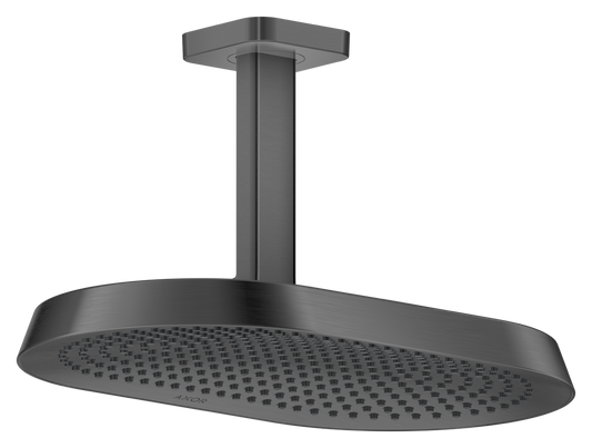 Axor ShowerSphere 2.5 GPM 370 2-Jet Ceiling Connection Brushed Black Chrome Showerhead