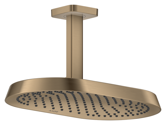 Axor ShowerSphere 2.5 GPM 370 1-Jet Ceiling Connection Brushed Bronze Showerhead