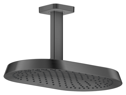 Axor ShowerSphere 2.5 GPM 370 1-Jet Ceiling Connection Brushed Black Chrome Showerhead