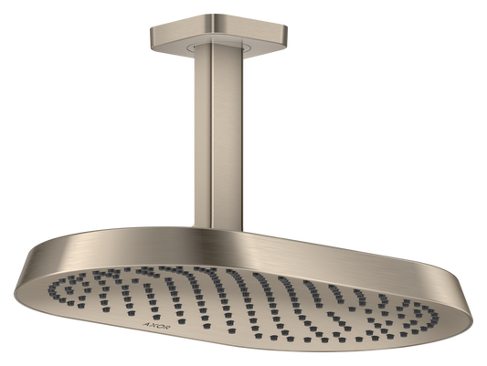 Axor ShowerSphere 2.5 GPM 370 1-Jet Ceiling Connection Brushed Nickel Chrome Showerhead