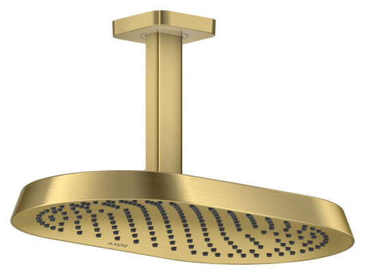 Axor ShowerSphere 2.5 GPM 370 1-Jet Ceiling Connection Brushed Brass Showerhead