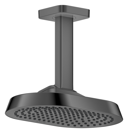 Axor ShowerSphere 1.5 GPM 250 1-Jet Ceiling Connection Polished Black Chrome Showerhead