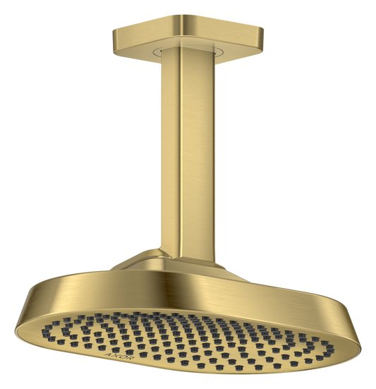 Axor ShowerSphere 1.5 GPM 250 1-Jet Ceiling Connection Brushed Brass Showerhead