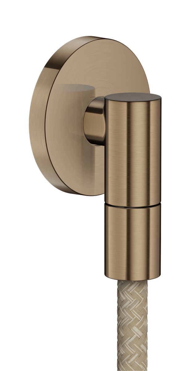 Axor Wall Outlet Fine Round Brushed Bronze With Check Valve