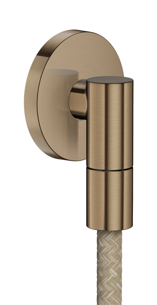 Axor Wall Outlet Fine Round Brushed Bronze With Check Valve