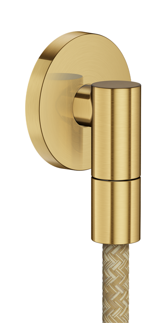Axor Wall Outlet Fine Round Brushed Gold Optic With Check Valve