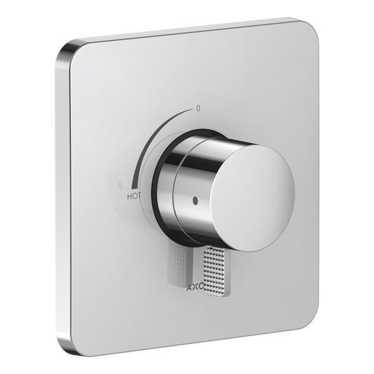 Axor Citterio C Cubic Cut Matte Black Pressure Balance Trim