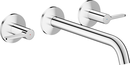 Axor One 5.3 GPM Lever Handle Wall Mounted Chrome Tub Filler