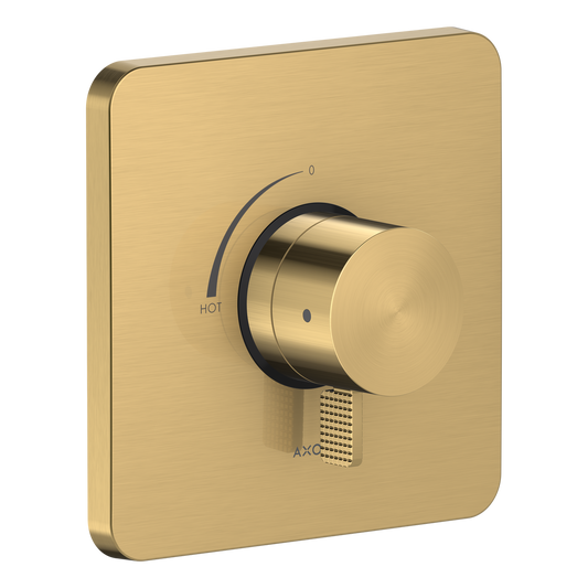 Axor Citterio C Cubic Cut Brushed Gold Optic Pressure Balance Trim