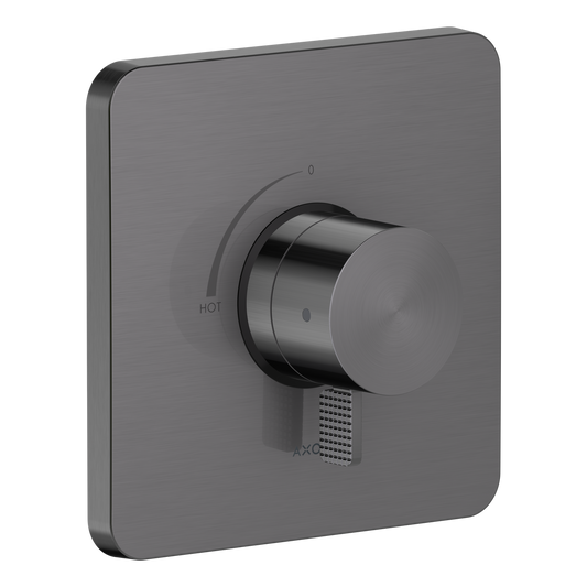 Axor Citterio C Cubic Cut Brushed Black Chrome Pressure Balance Trim
