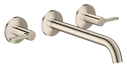 Axor One 5.3 GPM Lever Handle Wall Mounted Polished Nickel Tub Filler